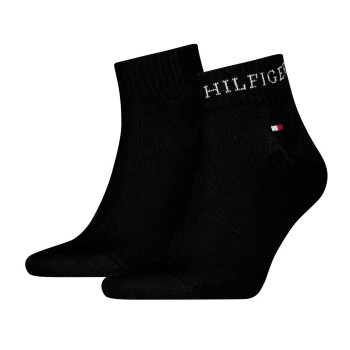 Tommy Hilfiger Strumpor 2P Men Tab Quarter Socks Svart Strl 39/42 Herr | apparel & accessories - clothing - underwear & socks - socks | ModeLejon