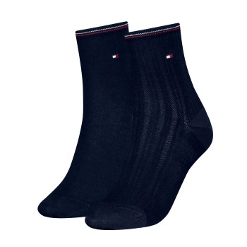 Tommy Hilfiger Strumpor 2P Women Shine Short Socks Marin Strl 35/38 Dam | apparel & accessories - clothing - underwear & socks - socks | ModeLejon