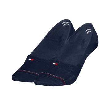 Tommy Hilfiger Strumpor 2P Women Shine Footie Socks Marin Strl 35/38 Dam | apparel & accessories - clothing - underwear & socks - socks | ModeLejon