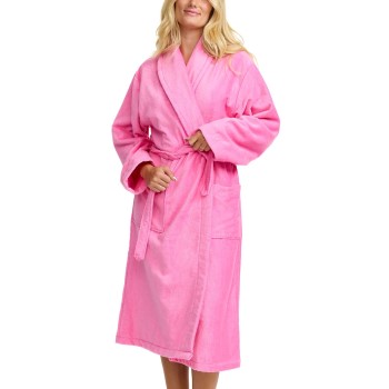 Damella Unisex Torekov Robe Rosa Mönstrad bomull X-Large Dam | apparel & accessories - clothing - sleepwear & loungewear - robes | ModeLejon