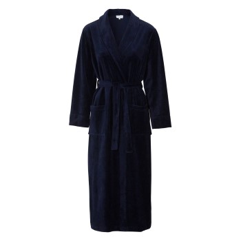 Damella Velour Cosy Robe Marin Large Dam | apparel & accessories - clothing - sleepwear & loungewear - robes | ModeLejon