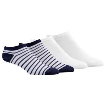 Damella Strumpor 4P Ankle Socks Vit/Marin Strl 35/38 Dam | apparel & accessories - clothing - underwear & socks - socks | ModeLejon