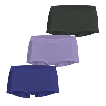 Björn Borg Trosor 3P Everyday Cotton Boxer Shorts Blå/Grön bomull X-Small Dam | apparel & accessories - clothing - underwear & socks - lingerie | ModeLejon
