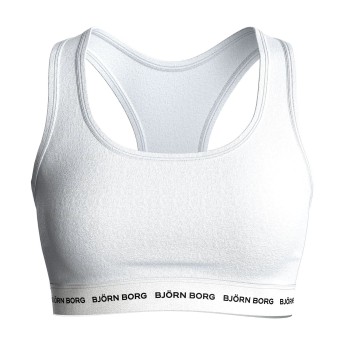 Björn Borg BH Logo Soft Top Vit bomull X-Small Dam | apparel & accessories - clothing - underwear & socks - bras | ModeLejon