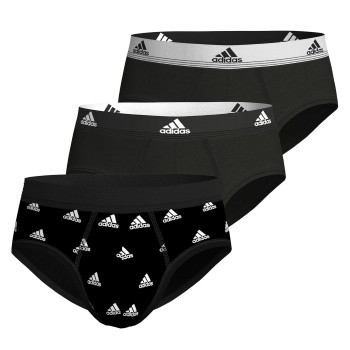 adidas Kalsonger 3P Active Flex Cotton Brief CL1 Svart/Vit bomull X-Large Herr | apparel & accessories - clothing - underwear & socks - underwear | ModeLejon