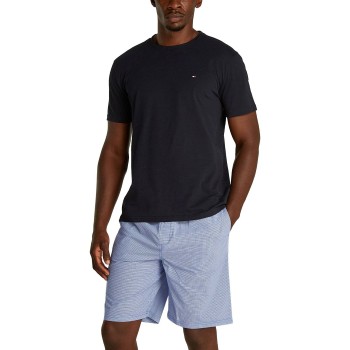 Tommy Hilfiger Print Short Pyjama Set Marin/Blå bomull Medium Herr | apparel & accessories - clothing - sleepwear & loungewear - pajamas | ModeLejon
