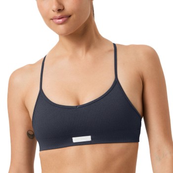 Björn Borg BH Studio Seamless Ribbed Strap Bra Marin polyamid XS/S Dam | apparel & accessories - clothing - underwear & socks - bras | ModeLejon