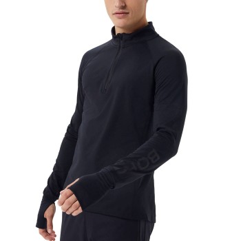 Björn Borg Borg Midlayer Half Zip Svart polyester Medium Herr | apparel & accessories - clothing - activewear | ModeLejon