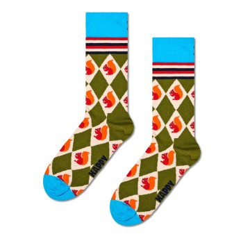 Happy Socks Squirrel Argyle Sock
