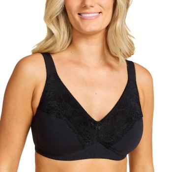 Damella BH Felice Soft Bra Svart bomull E 70 Dam | apparel & accessories - clothing - underwear & socks - bras | ModeLejon