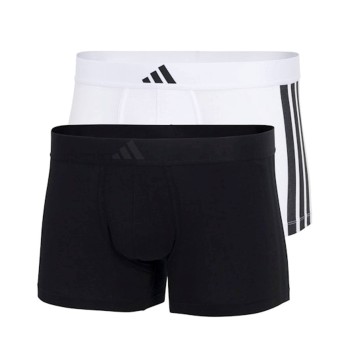 adidas Kalsonger 2P Active Flex Cotton 3 Stripes Low Rise Trunk Vit/Svart bomull Medium Herr | apparel & accessories - clothing - underwear & socks - underwear | ModeLejon