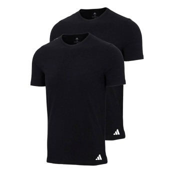 adidas 2P Active Flex Cotton Crew Neck T-Shirt Svart bomull XX-Large Herr | apparel & accessories - clothing - activewear | ModeLejon