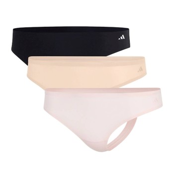 adidas Trosor 3P Sport Active Light Flex Thongs Flerfärgad X-Small Dam | apparel & accessories - clothing - underwear & socks - lingerie | ModeLejon