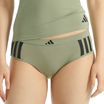 adidas Trosor Sport Active Essentials 3 Stripes Hipster Grön bomull Medium Dam | apparel & accessories - clothing - underwear & socks - lingerie | ModeLejon