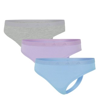 adidas Trosor 3P Sport Active Essentials Low Rise Thongs Flerfärgad polyamid Small Dam | apparel & accessories - clothing - underwear & socks - lingerie | ModeLejon