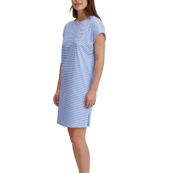 Calida Lovely Nights Short Sleeve Nightdress Ljusblå bomull Small Dam | apparel & accessories - clothing - sleepwear & loungewear - nightgowns | ModeLejon