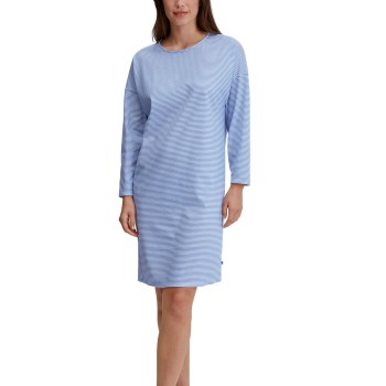 Calida Lovely Nights Long Sleeve Nightdress Ljusblå bomull Medium Dam | apparel & accessories - clothing - sleepwear & loungewear - nightgowns | ModeLejon