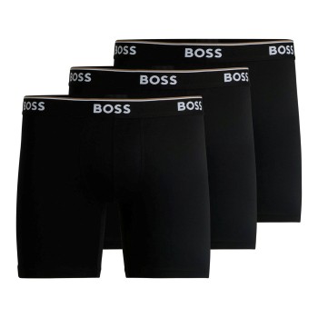 BOSS Kalsonger 3P Power Boxer Brief Long Svart bomull Large Herr | apparel & accessories - clothing - underwear & socks - underwear | ModeLejon
