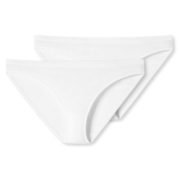 Schiesser Trosor 2P 95-5 Organic Cotton Mini Briefs Vit bomull X-Small Dam | apparel & accessories - clothing - underwear & socks - lingerie | ModeLejon