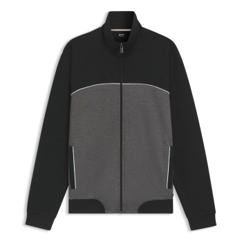 BOSS Tracksuit Jacket Grå/Svart Large Herr | apparel & accessories - clothing - outerwear - coats & jackets | ModeLejon