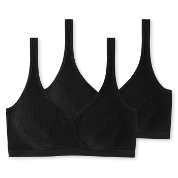 2-Pack Schiesser 95-5 Organic Cotton Bustier With Cups