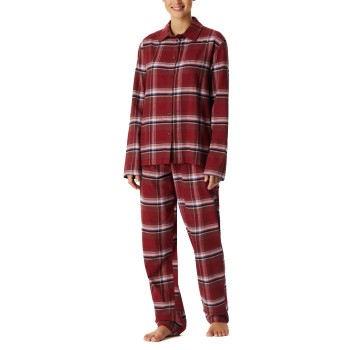 Schiesser Long Sleeve Pyjamas Röd bomull 44 Dam | apparel & accessories - clothing - sleepwear & loungewear - pajamas | ModeLejon