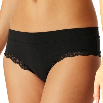 Schiesser Trosor Unique Cotton Lace Brazilian Brief Svart bomull 4XL Dam | apparel & accessories - clothing - underwear & socks - lingerie | ModeLejon