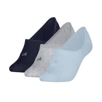 Calvin Klein Strumpor 3P Footie Socks For Women Grå/Blå Strl 39/42 Dam | apparel & accessories - clothing - underwear & socks - socks | ModeLejon