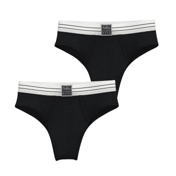 Björn Borg Trosor 2P Original Original High Waist Briefs Svart bomull X-Small Dam | apparel & accessories - clothing - underwear & socks - lingerie | ModeLejon