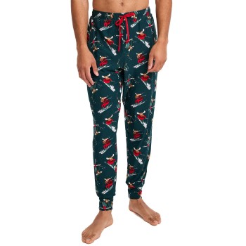 Jockey Pants Jogger Grön Mönstrad polyester XX-Large Herr | apparel & accessories - clothing - sleepwear & loungewear | ModeLejon