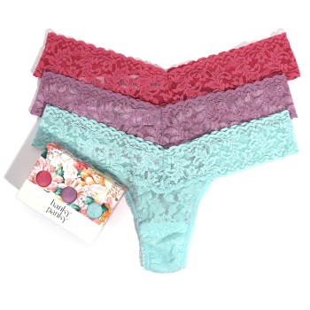 3-Pack Hanky Panky Low Rise Lace Thong  D2