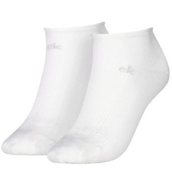 Calvin Klein Strumpor 2P Soft Cotton Rolltop Trainer Socks Vit One Size Dam | apparel & accessories - clothing - underwear & socks - socks | ModeLejon