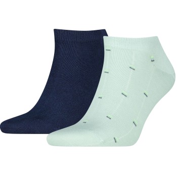 Tommy Hilfiger Strumpor 2P Cotton Sneaker Socks Small Pattern Blå/Grön Strl 43/46 Herr | apparel & accessories - clothing - underwear & socks - socks | ModeLejon