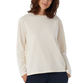 Schiesser Women Mix and Relax Long Sleeved Shirt Creme bomull 34 Dam | apparel & accessories - clothing - sleepwear & loungewear - loungewear | ModeLejon