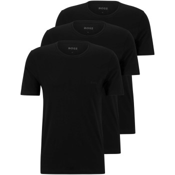 Läs mer om Hugo Boss 3P Classic Crew Neck T-shirt Svart bomull X-Large Herr