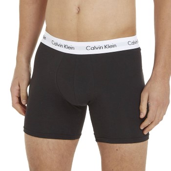Calvin Klein Kalsonger 3P Cotton Stretch Boxer Brief Svart bomull X-Large Herr