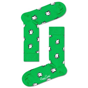 Läs mer om Happy socks Strumpor Dog Sock Grön bomull Strl 36/40