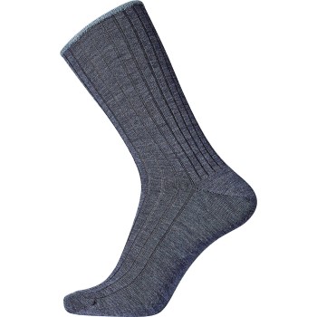 Läs mer om Egtved Strumpor Wool No Elastic Rib Socks Blå Strl 40/45