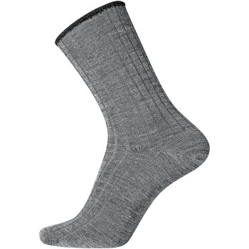 Läs mer om Egtved Strumpor Wool No Elastic Rib Socks Stålgrå Strl 40/45