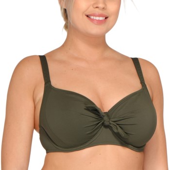 Läs mer om Saltabad Dolly Bikini Bra Militärgrön polyamid H 70 Dam