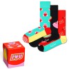 3-Pack Happy Socks I Love You Gift Box 