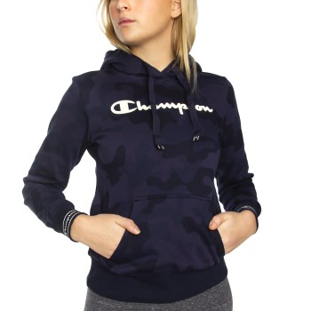 Läs mer om Champion Women Hooded Sweatshirt Allover Camoflage Medium Dam