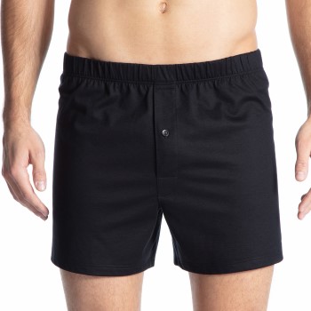 Calida Kalsonger Cotton Code Boxer Shorts With Fly Svart bomull XX-Large Herr