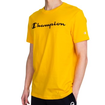 Läs mer om Champion American Classics Men T-shirt Senapsgul bomull X-Large Herr