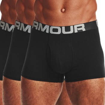 Läs mer om Under Armour 3P Charged Cotton 3in Boxer Svart bomull Large Herr