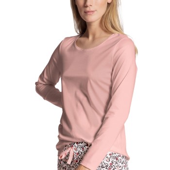 Calida Favourites Dreams Shirt Long Sleeve Rosa bomull Small Dam