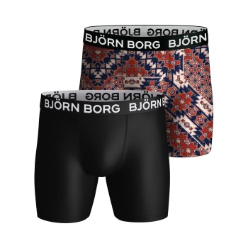 Läs mer om Björn Borg Kalsonger 2P Performance Shorts 2032 Röd/svart polyester Large Herr