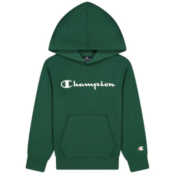 Läs mer om Champion Classics Hooded Sweatshirt For Boys Mörkgrön 146-152