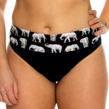 Läs mer om Saltabad Elephant Bikini Folded Tai Svart mönstrad 42 Dam