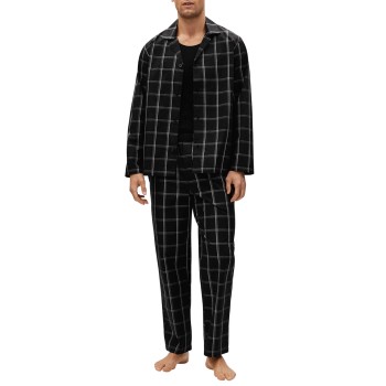 Läs mer om BOSS Urban Long Pyjama Svart bomull Large Herr
